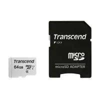 

                                    Transcend 64GB Micro SD UHS-I U1 Memory Card with Adapter